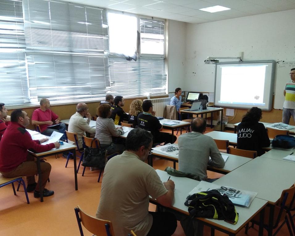 Treinadores de Judo em formação.