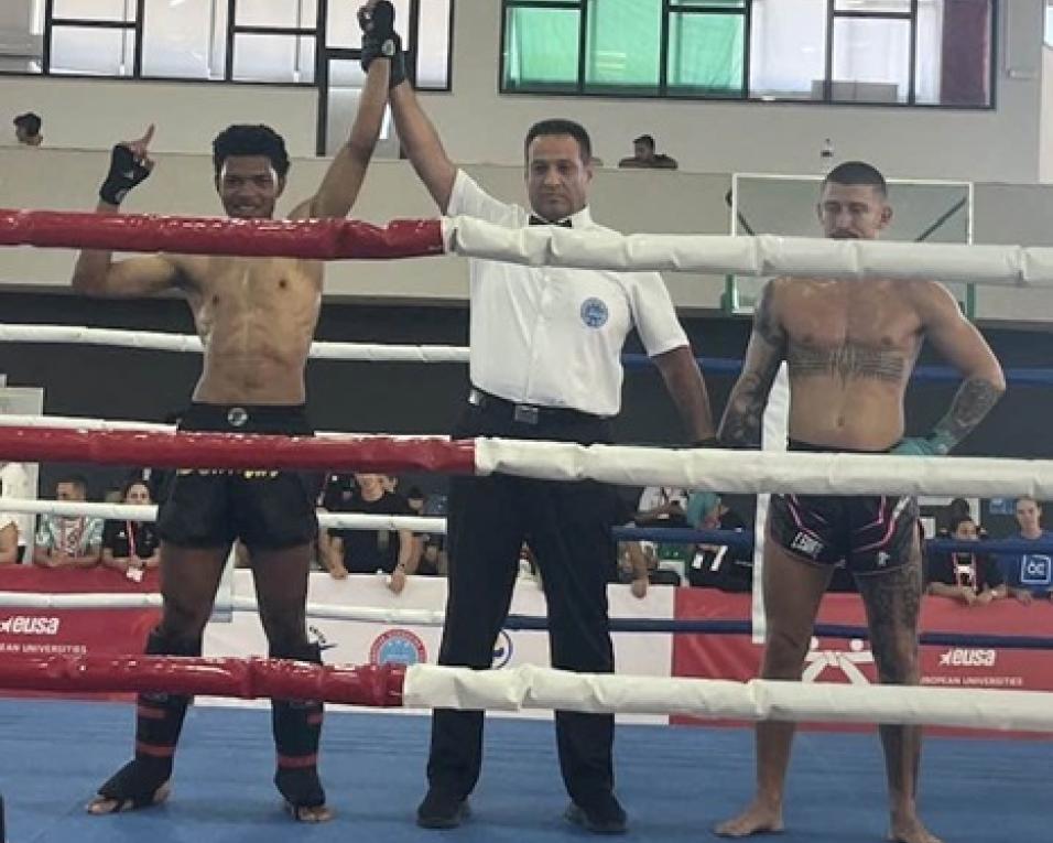 Kelvin Loforte sagrou-se campeão europeu universitário de Kickboxing.