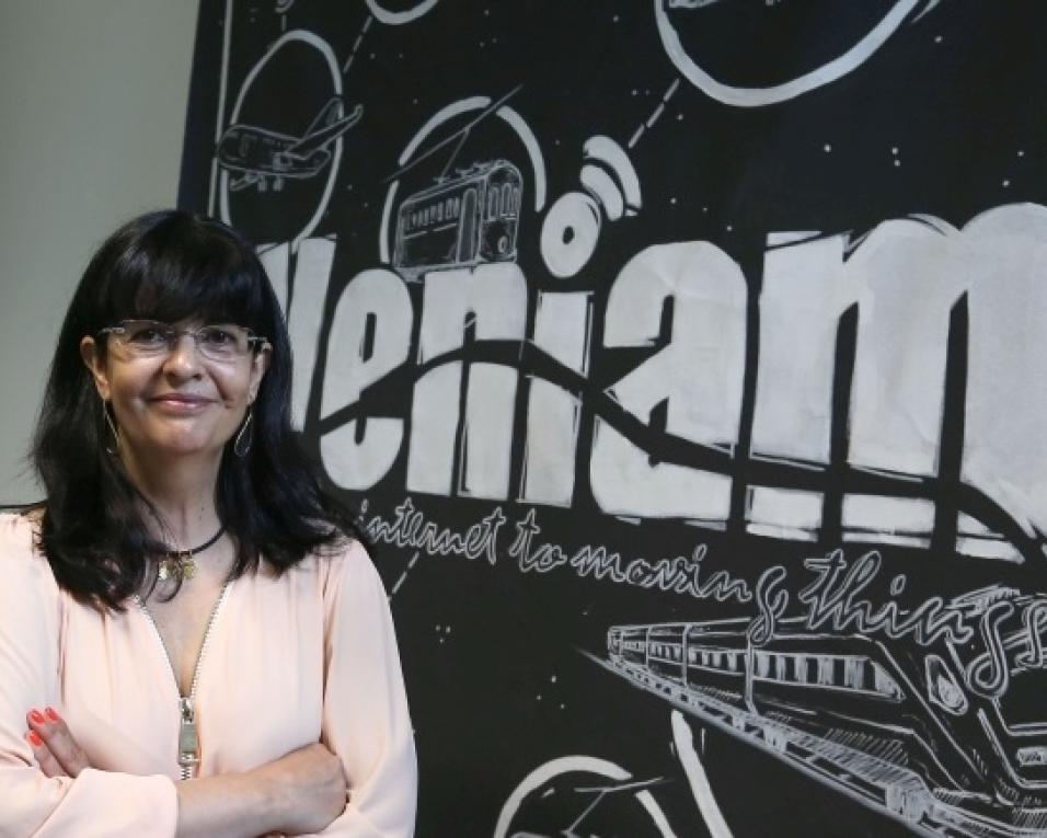 Empreendedora influente fala aos jovens no Parque da Ciência.