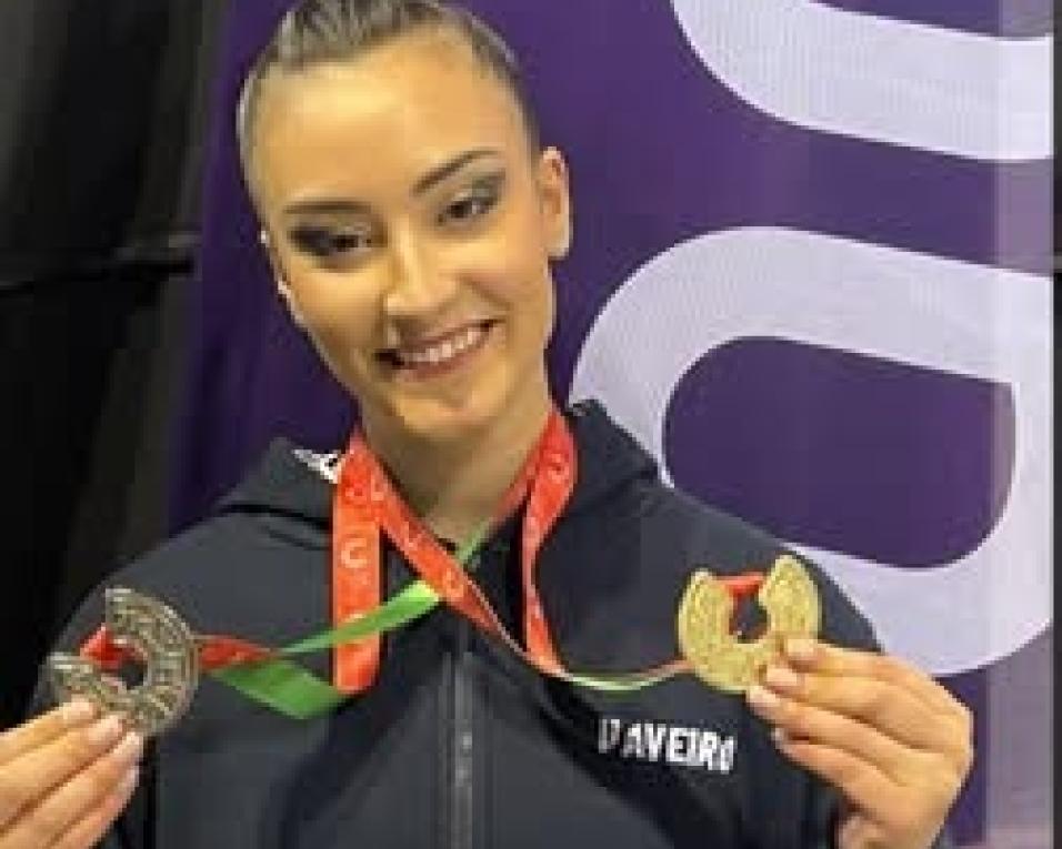alunos da UA garantem medalhas em estreia na ginastica ritmica dos cnu