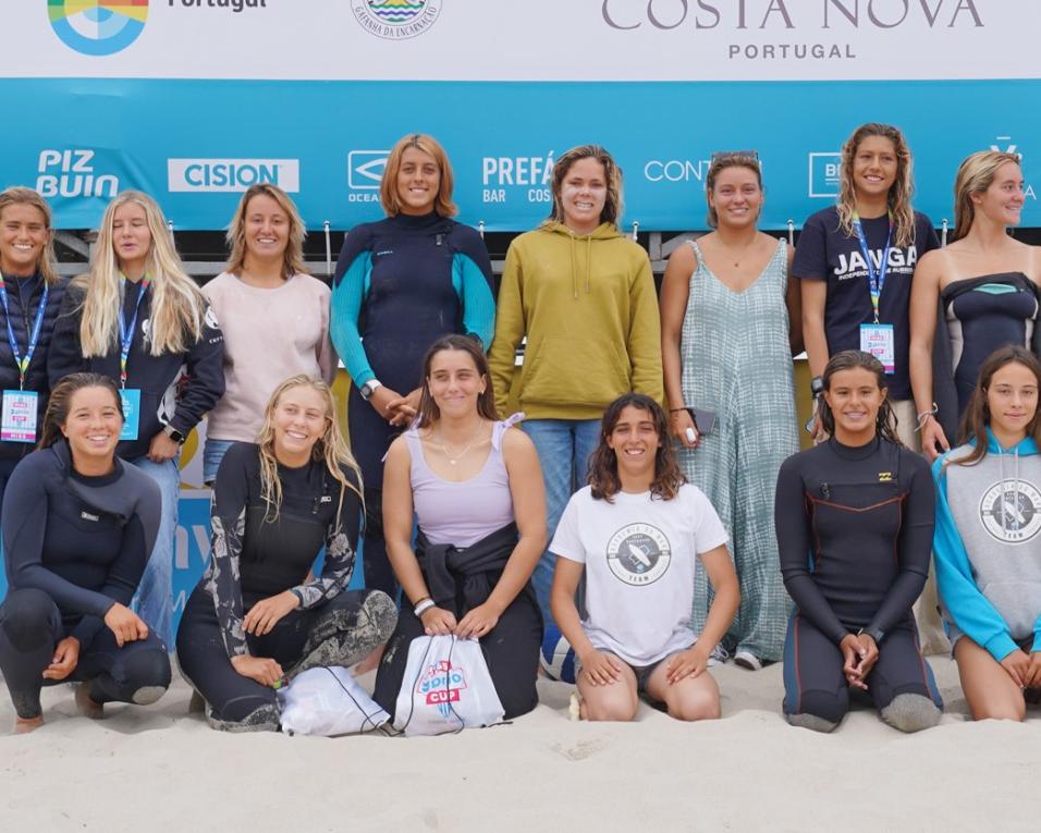Surf na Costa Nova: Carolina Mendes em destaque no arranque, mas amanhã a luta será renhida.