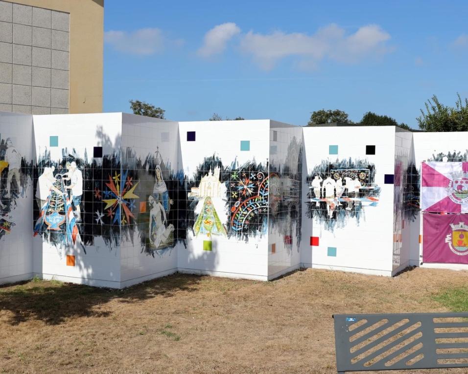 Ílhavo: Mural evoca memória de Cimo de Vila e homenageia Nossa Senhora do Pranto.