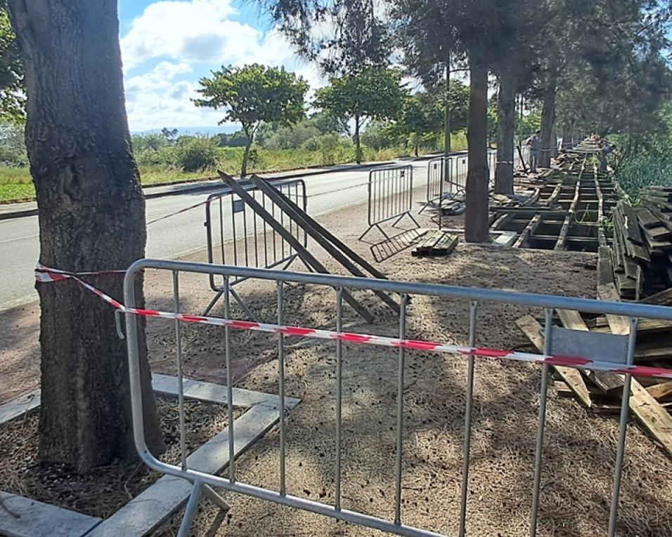 Murtosa substitui madeiras dos passadiços e guardas da Avenida da Cidade de Newark