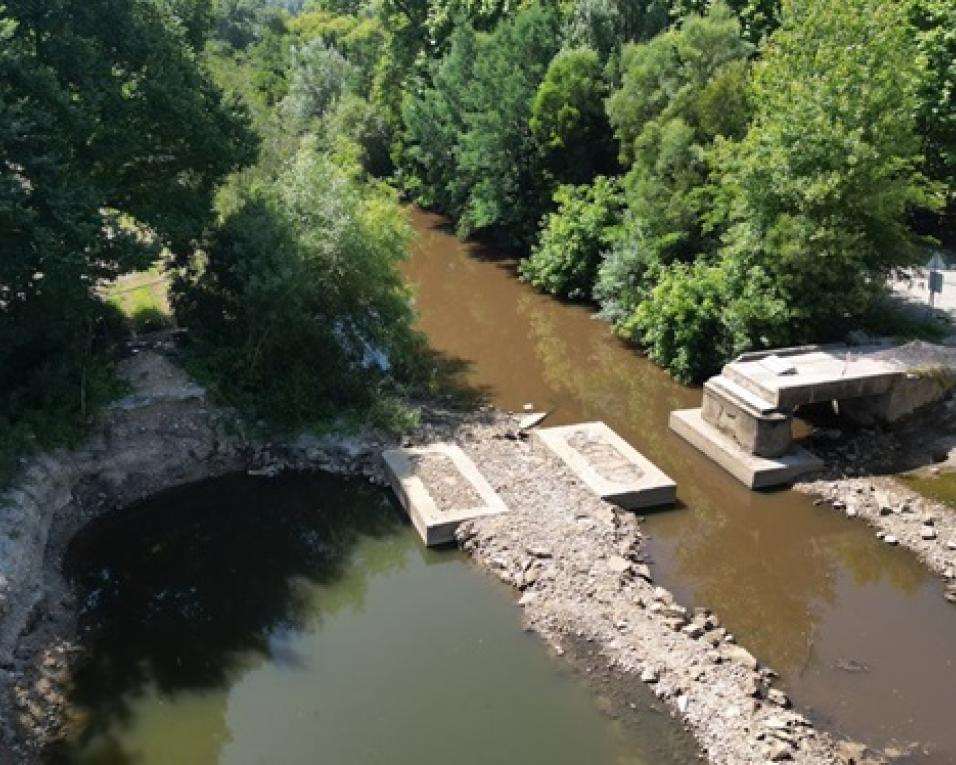 Eixo: Renovação do Parque da Balsa e nova ponte em obra.