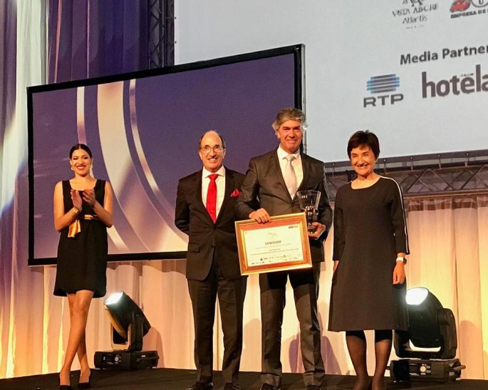 Presidente do Turismo Centro de Portugal ganha prémio Excelência (Personalidade do Ano 2018) na gala dos Prémios AHRESP. 