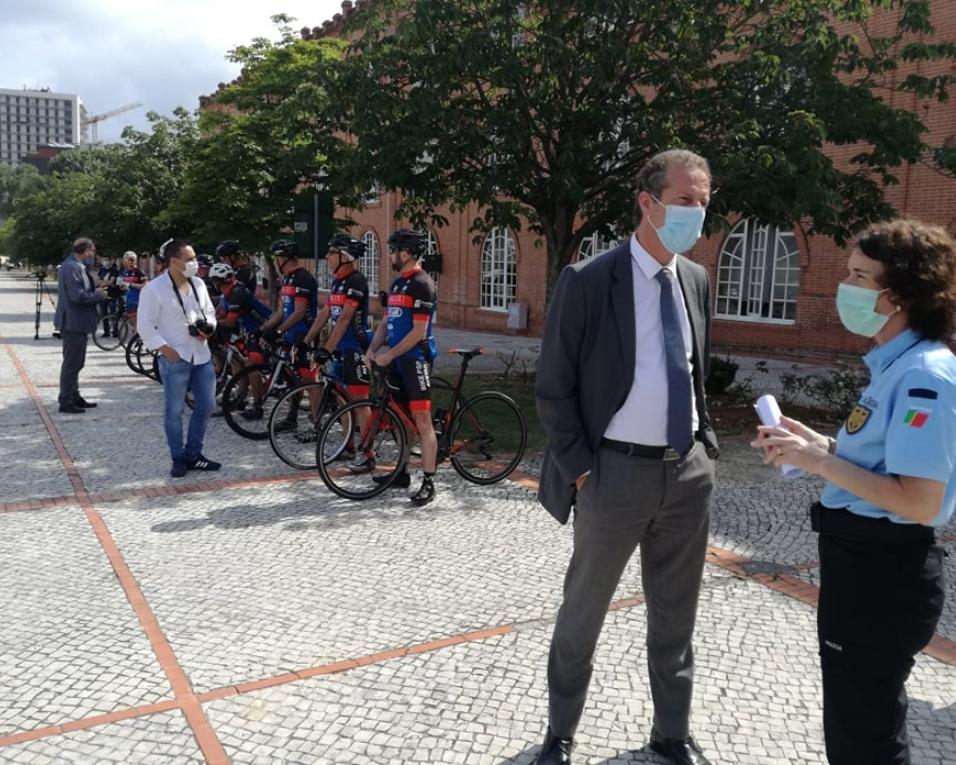 Aveiro: PSP de bicicleta numa cidade segura.