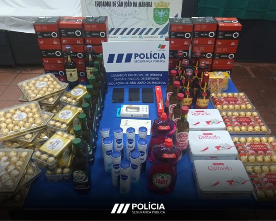psp deteve suspeitos de furto em estabelecimento comercial