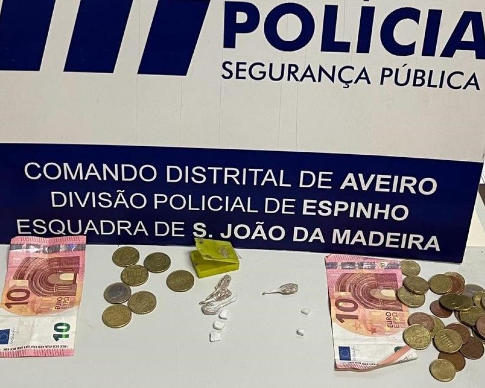 PSP de São João da Madeira deteve suspeitos de tráfico.