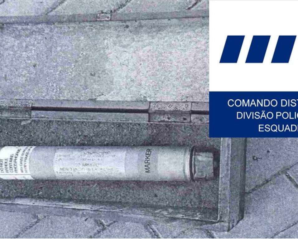 PSP recupera engenho explosivo na praia do Furadouro.