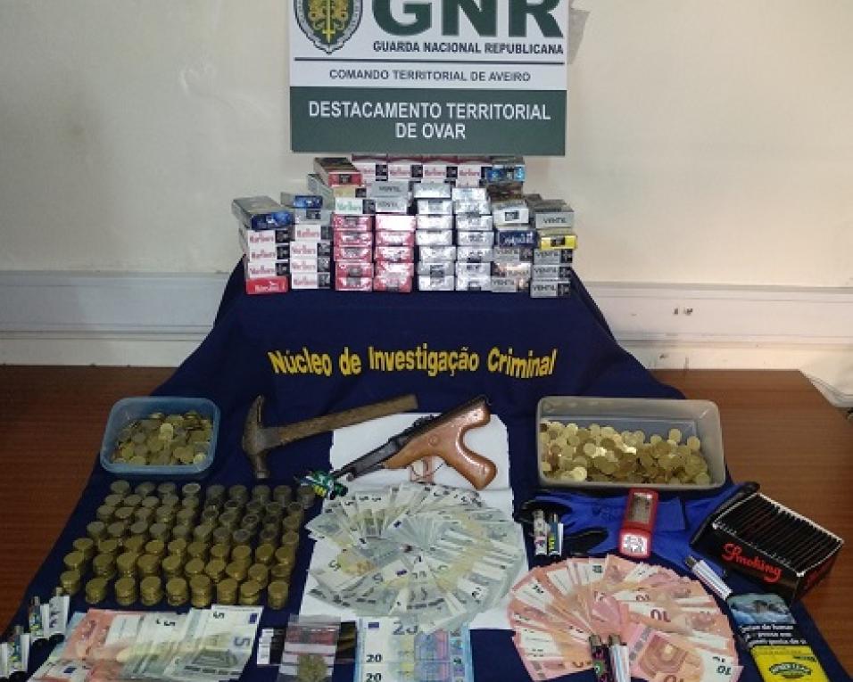 GNR identificou dois homens por suspeita de furto de tabaco.