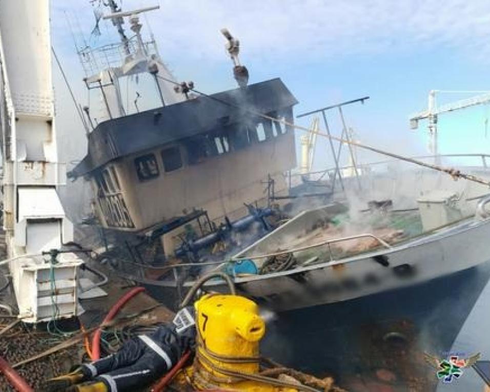 Jovem da Gafanha da Nazaré vítima de incêndio em navio em reparação na África do Sul.