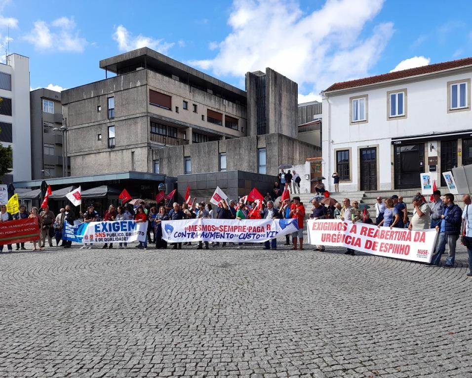 Feira: CGTP na rua em defesa do SNS.