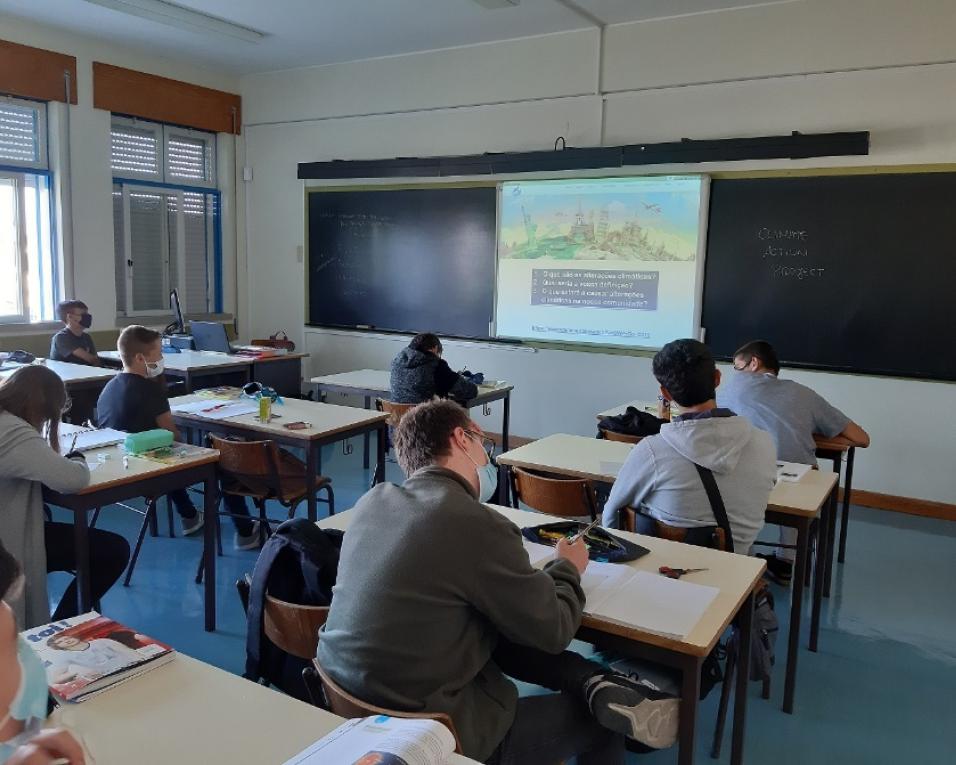 Alunos da Gafanha da Encarnação 'investem' em trabalho na 'Ação Climática'.