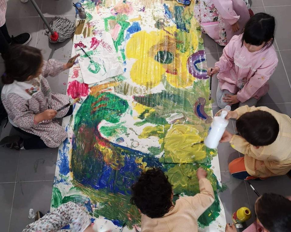 Associação de Pais da Marinha Velha levou artista Ferreira de Almeida à Escola.