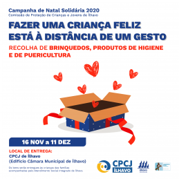 Fátima Teles - CPCJ Campanha de Natal Solidária 2020 Fátima Teles - CPCJ Campanha de Natal Solidária 2020