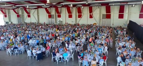 seniores em almoco convivio em oliveira do bairro