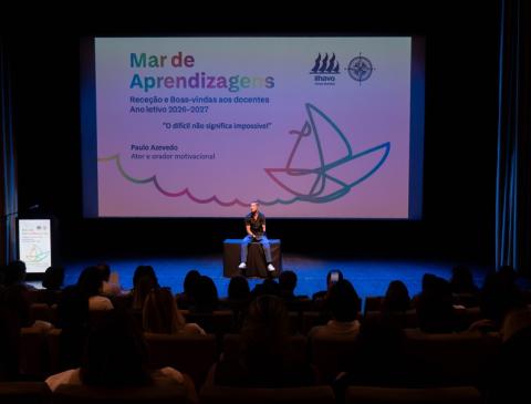 Maré de Aprendizagens” deu as boas-vindas aos professores. 