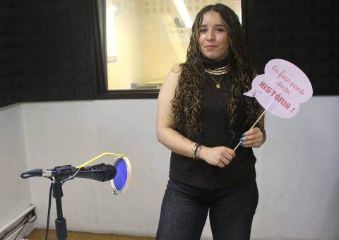 Carolina Lima, vencedora do 1.º prémio, na categoria de Texto em Poesia, do Ensino Secundário, do 25.º Concurso Literário Jovem (2026)
