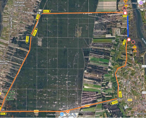 Construção de estação elevatória condiciona circulação na Rua Central da Gafanha da Boavista.