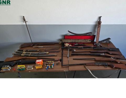 GNR deteve suspeito de maus-tratos a animais e apreende armas