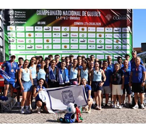 Grecas participou no Campeonato da 2ª Divisão de clubes em atletismo.