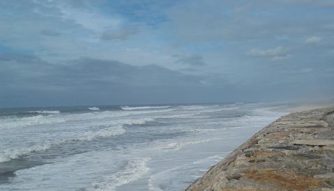 Distrito de Aveiro em alerta amarelo devido a vento, chuva e ondulação.