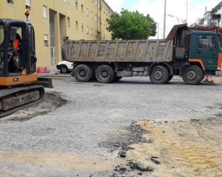 Rua de Águeda requalificada pela Câmara de Aveiro (356 mil euros).