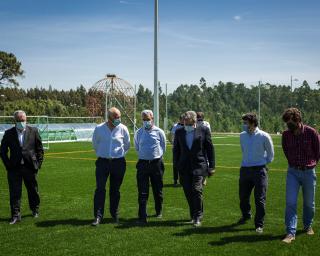 Presidente da FPF visitou a Aldeia do Futebol de Aveiro.