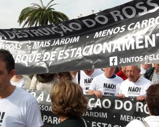 Movimento contra o estacionamento subterrâneo no Rossio continua muito ativo.