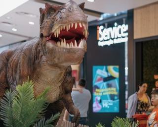 Glicínias Plaza: Exposição de Dinossauros patente até 16 de Agosto. 