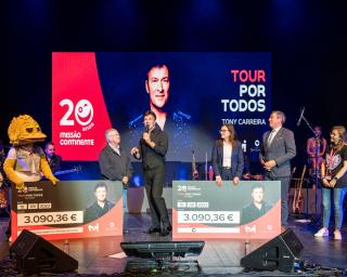 Concerto solidário de Tony Carreira rendeu mais de 6 mil euros.