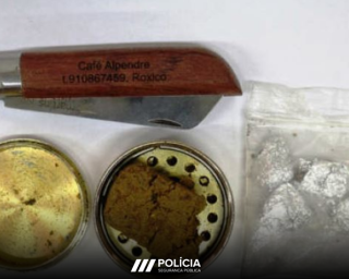 psp deteve suspeito de trafico em escola