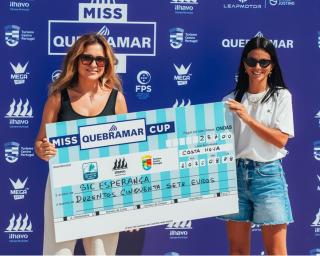 onda solidária do Miss Quebramar Cup rendeu 257 euros à Sic Esperança.