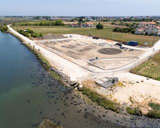 obras do posto nautico da barquinha já em curso