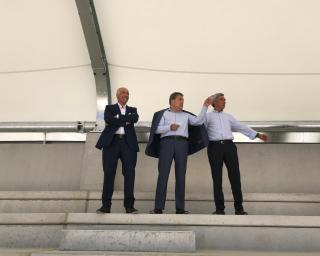 Aveiro: Fernando Gomes visita obra da aldeia do futebol da AFA.