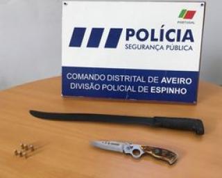 PSP deteve suspeito de violência doméstica.