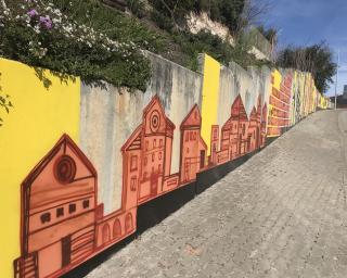 Arte urbana retrata importância da industria em Oliveira do Bairro.