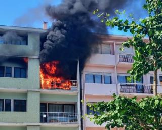 Incêndio destruiu apartamento em obras na Avenida Dr. Lourenço Peixinho.