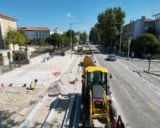 Aveiro: Obra na avenida 25 de Abril avança para o troço final.