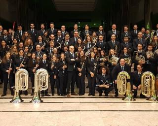 Banda Recreativa União Pinheirense celebra 70 anos com concerto no Cineteatro Alba.