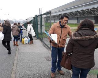 Deputado do PCP no PE esteve em contacto com a população de Aveiro.