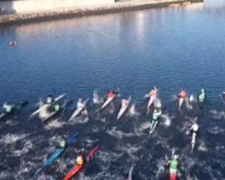 Sporting de Aveiro organiza prova de canoagem nos canais urbanos.