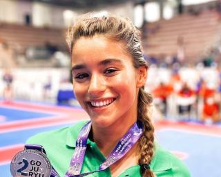 Ílhavo: Carolina Lopes é vice-campeã mundial de karaté Goju-Ryu (Kumite Sénior -61kg).