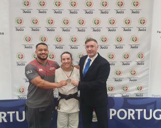 Judoca Catarina Alcarrão garante medalha de prata no Campeonato Nacional de Seniores.
