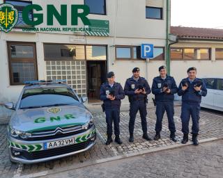 GNR de Cacia salva cinco cachorros abandonados.