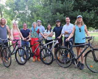 Águeda: Quatro artistas ciclistas a caminho da Croácia. 