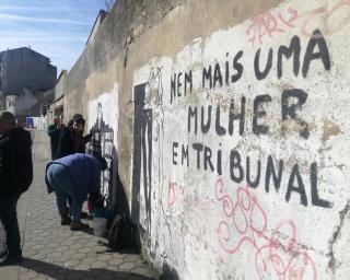 Rede 8 de Março inaugurou mural por uma sociedade mais igualitária, mais justa”.