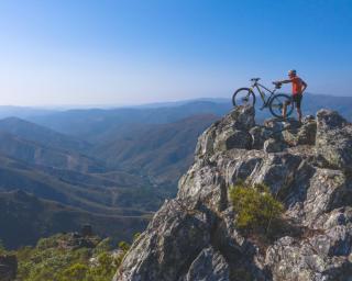 Sever no percurso ciclável das Montanhas Mágicas.