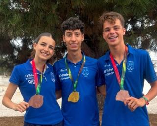David Moura, do Grecas, sagrou-se campeão de atletismo sub20 nos 800 metros.
