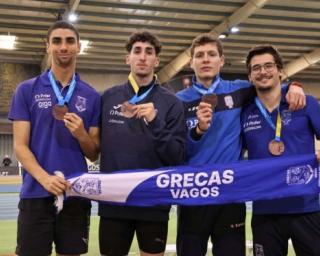 Atletismo: Eduardo Beça (Grecas) sagrou-se campeão nacional sub23 na prova de 1.500 metros.